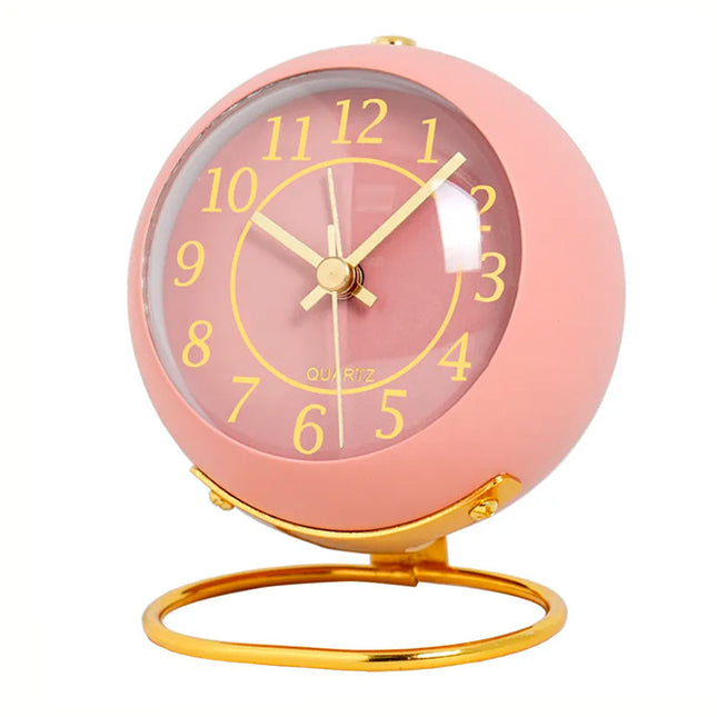 Sveglia da tavolo rosa design vintage