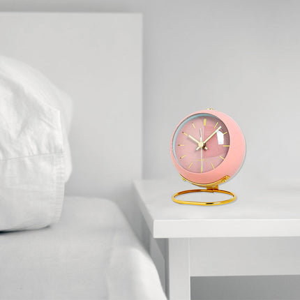 Sveglia da tavolo rosa design vintage