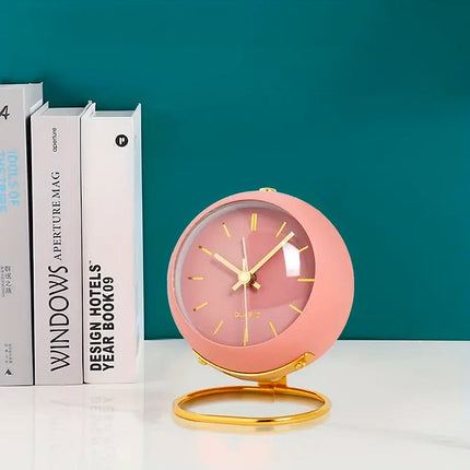 Sveglia da tavolo rosa design vintage